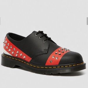 1461 LEATHER STUDDED OXFORD SHOES 6 W